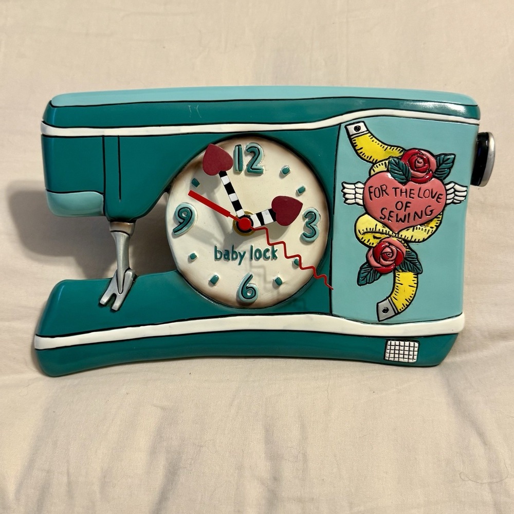 Baby Lock Sewing Machine Clock Allen Designs For the Love of Sewing Whimsical